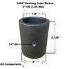 2 5/8" Width 5/8" Hole Poly Bushing Kit With Hardware