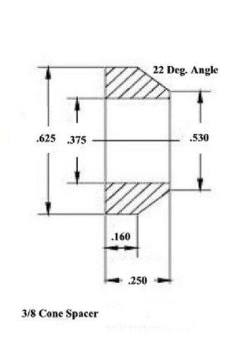 3/8 x 3/8-24 Chromoly Panhard Bar Kit With 3/8 Aluminum Cone Spacers, Weld-In Bungs .058 & Jam Nuts