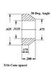 5/16 x 3/8-24 Economy 4 Link Kit With 5/16 Aluminum Cone Spacers, Weld-In Bungs .058 & Jam Nuts