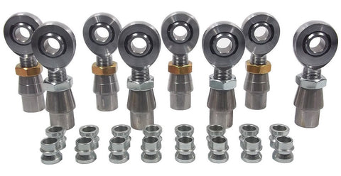 1/2 x 3/4-16 Chromoly 4 Link Kit With 1/2 To 3/8 High Misalignment Spacers, Weld-In Bungs .095 & Jam Nuts