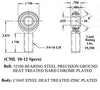 5/8 x 3/4-16 Economy Panhard Bar Kit With Weld-In Bungs .120 & Jam Nuts